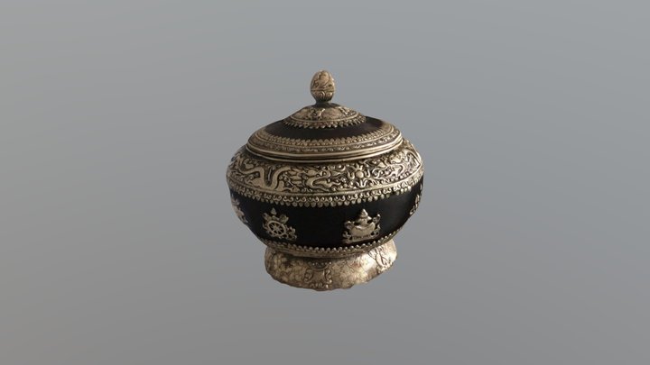 银制龙罐（522.154） 3D Model