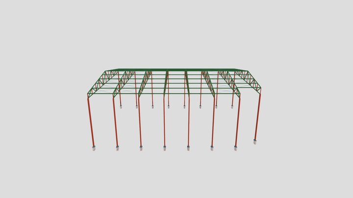 ESTRUTURA EM 3D 3D Model
