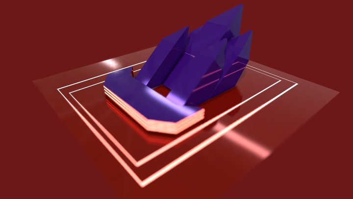 Building diamond neon – Modello 3D gratuito STL