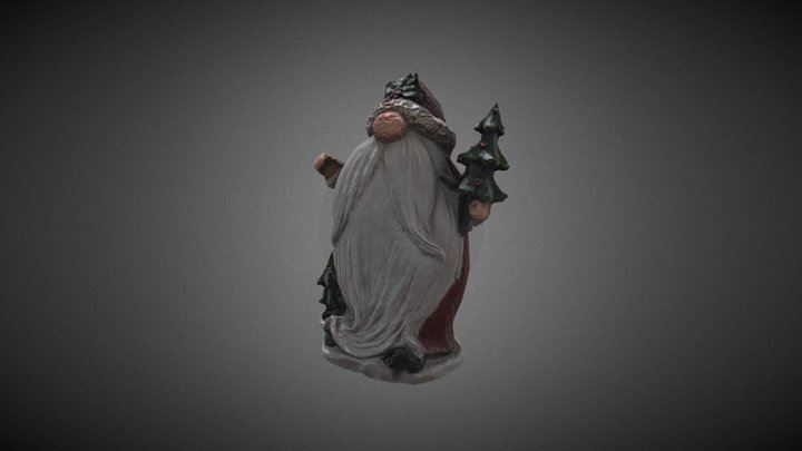 Santa Statue 3D Model