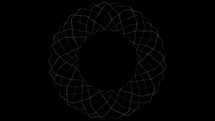 Wired flower 3D Model