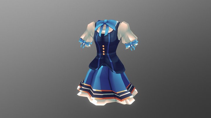 Cute Dress 3D Model