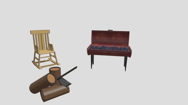 3 props 3D Model