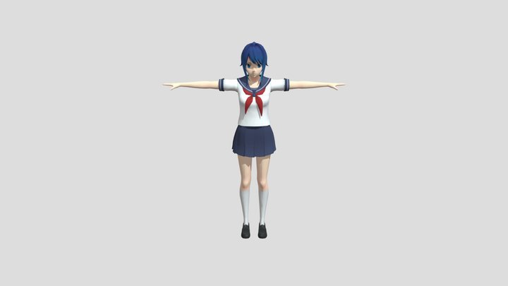 Aoi kiryu (schoolwear) 3D Model