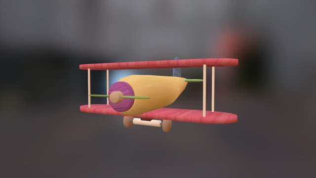 Toy Plane 3D Model