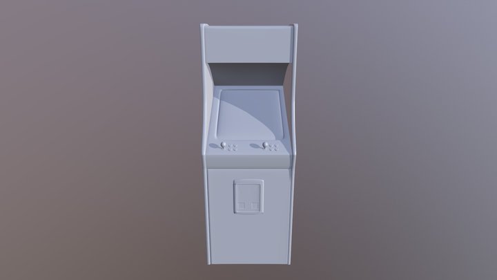 Arcade Cabinet (Without Textures) 3D Model