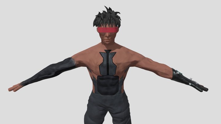 Stylized Player 3D Model