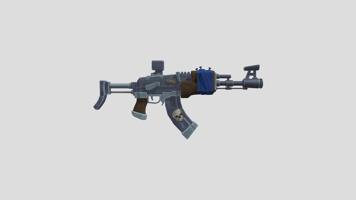 Stylised AK-47 3D Model