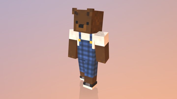 Brown Bear (Minecraft) 3D Model