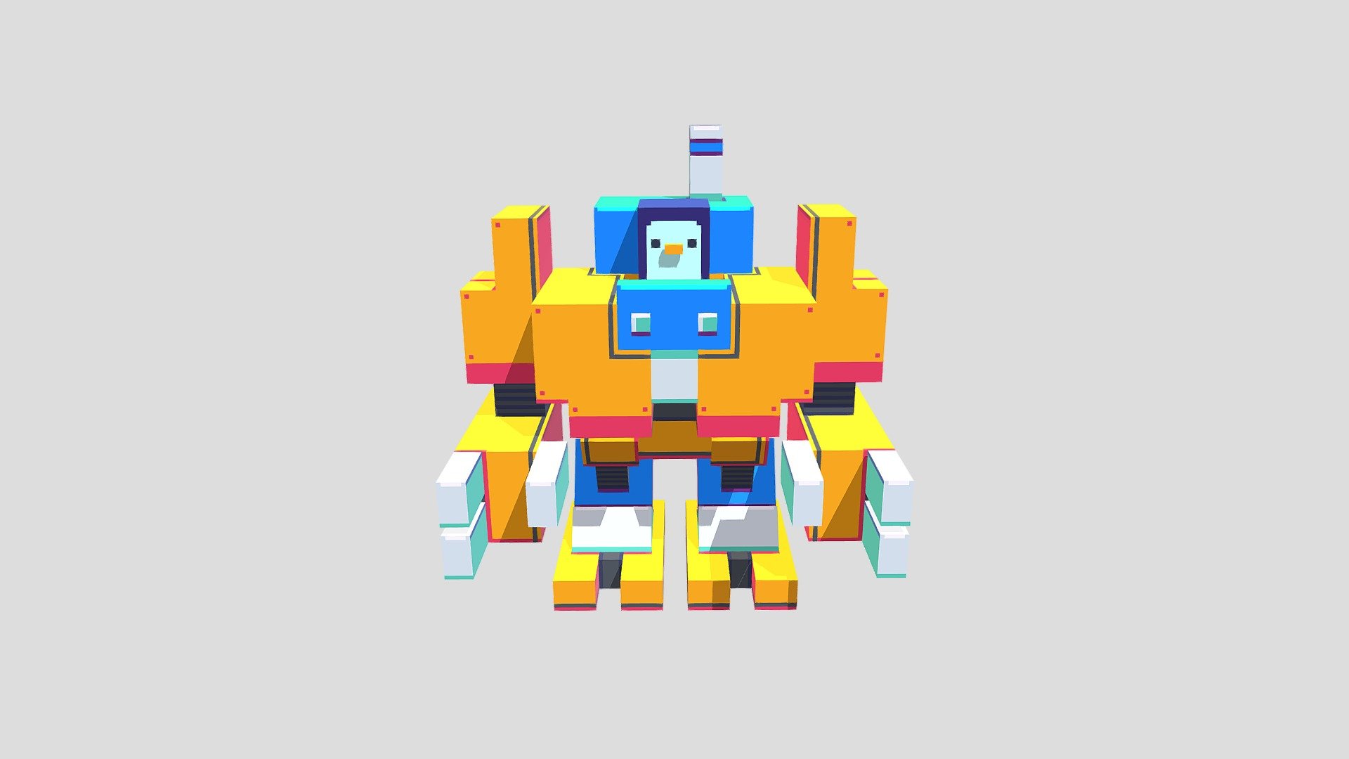 Pixel Art - Penguin Mech