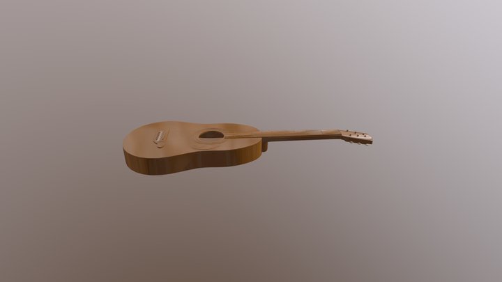 Acoustic Guitar 3D Model