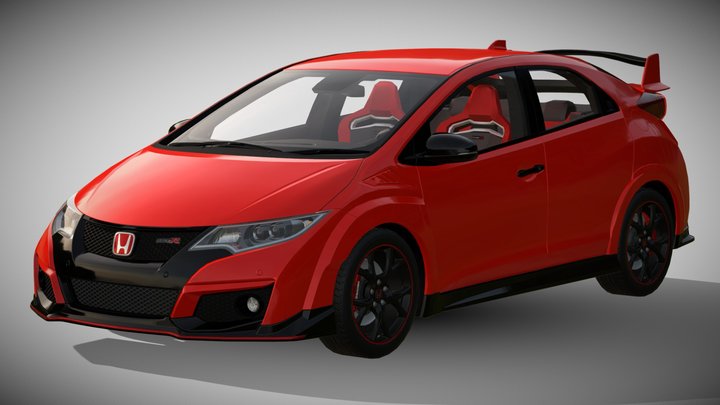 Honda-civic-type-r 3D models - Sketchfab