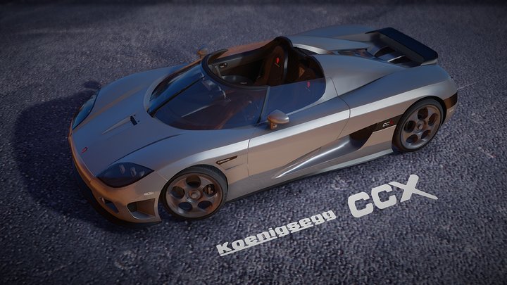 2007 Koenigsegg CCX (No Roof) 3D Model