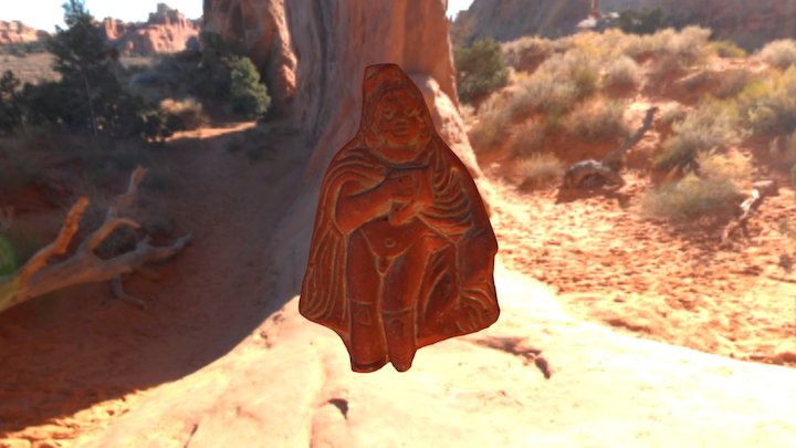 Statuetta fittile di divinità 3D Model