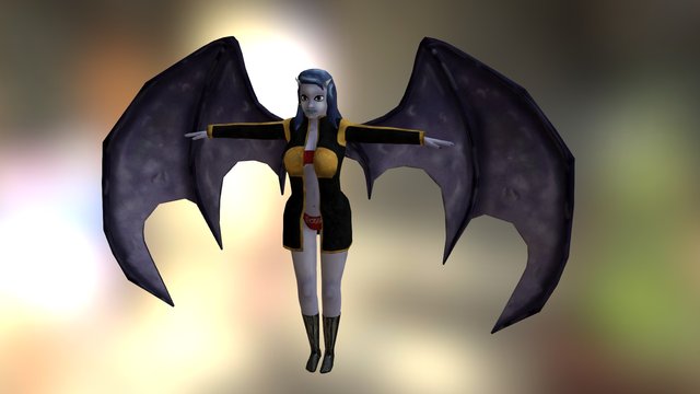 Demon Girl 3D Model