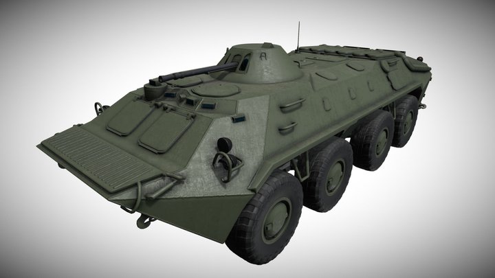 Russian BTR-70 3D Model