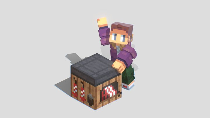 MC Fireworks Table 3D Model