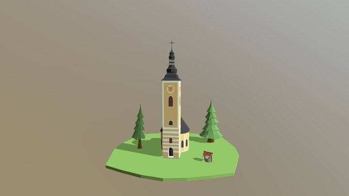 Church in Pokupsko 3D Model
