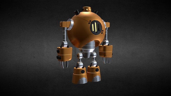 sci fi robot 3D Model