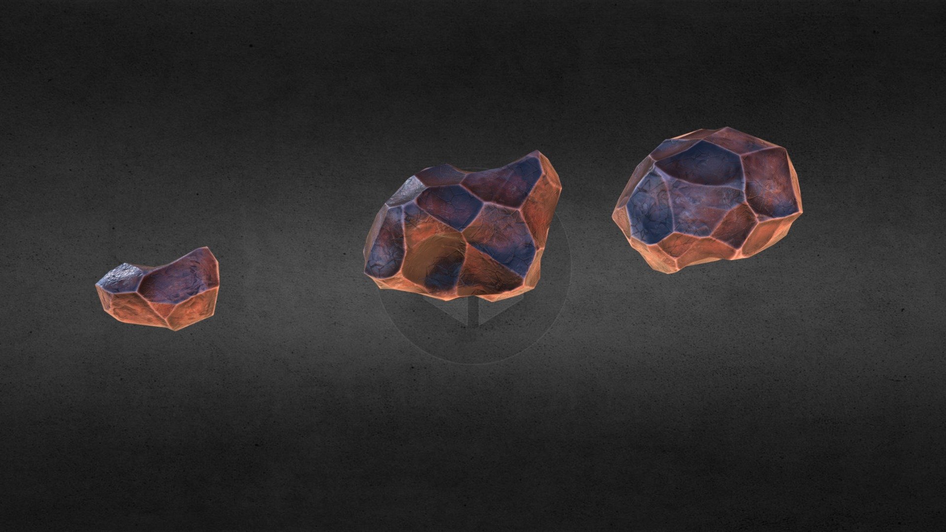 Fantasy rocks lowpoly