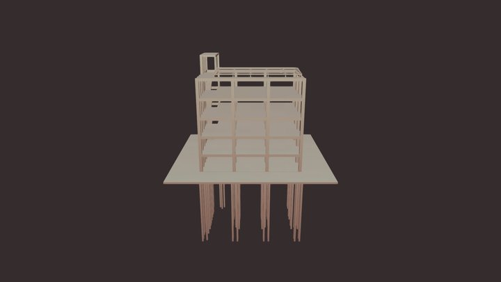 Structural Components of Building 3D Model
