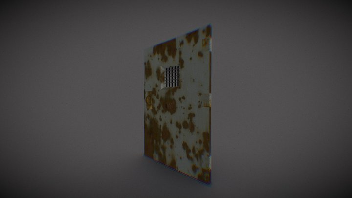Rusty Metal Door 3D Model