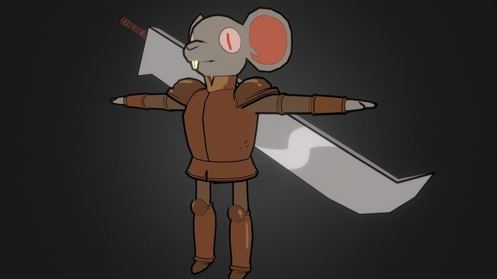 mouse knight 3D Model