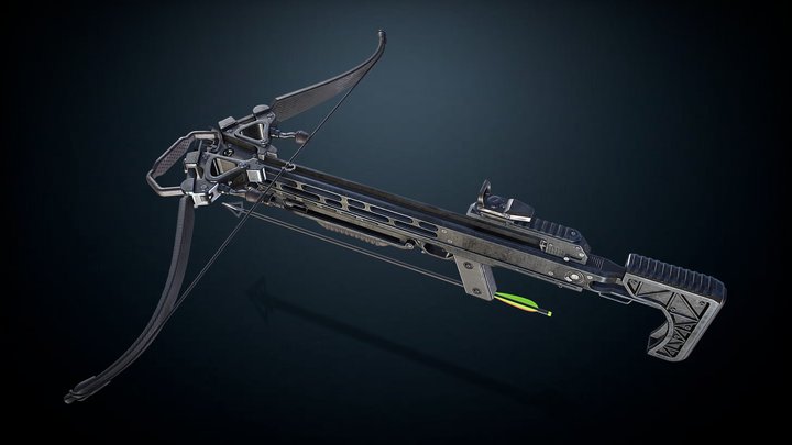 crossbow pencil xbow compound bow, 3D models download