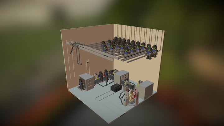 Robot Factory 3D Model