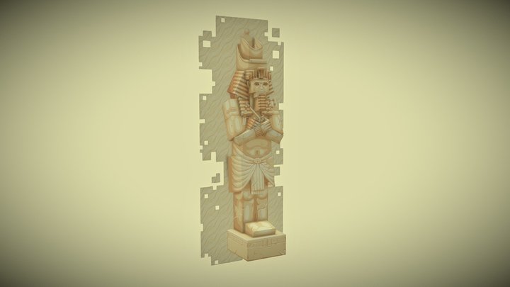 Blockbench desertstatue 3D Model
