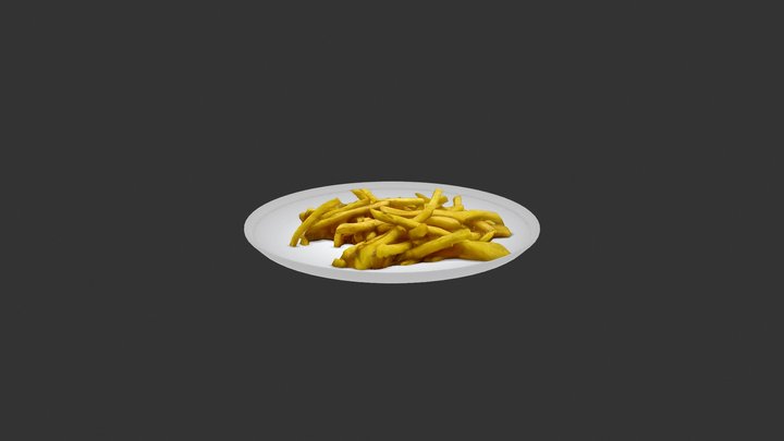 French Fries 3D Model