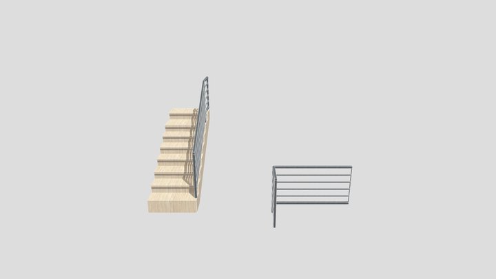 Визуализация ограждения 3D Model