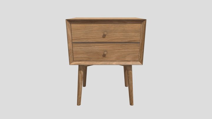Bedside  Cupboard Home Decor 3D Model