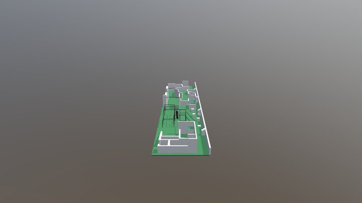 Workout Park 3D Model