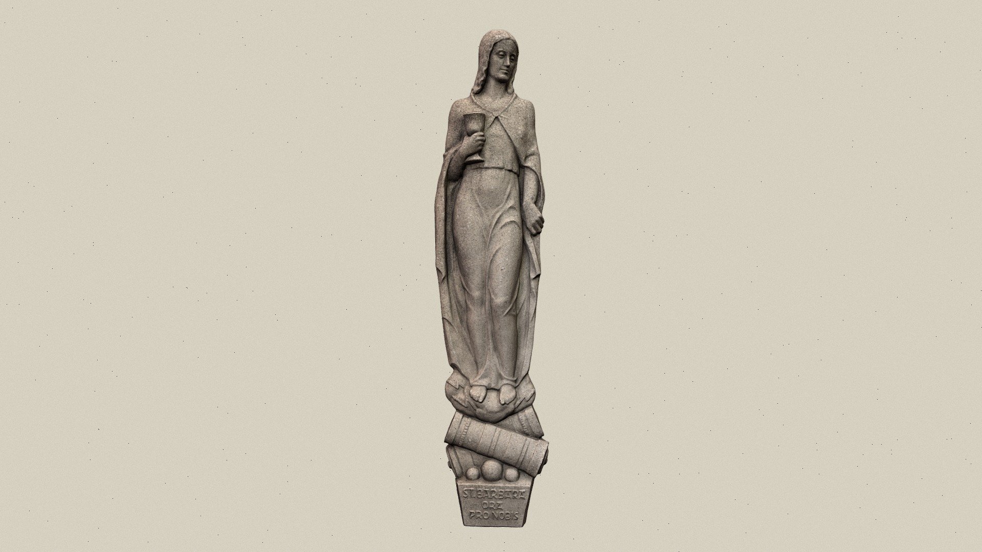 Hl. Barbara — Sketchfab embed 3D viewer