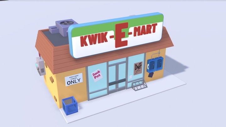 Kwik-E Mart 3D Model