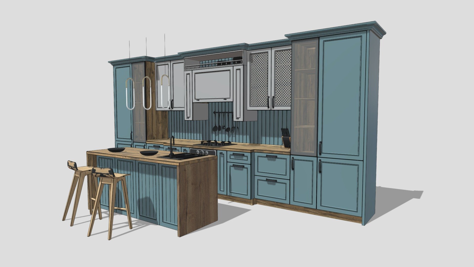 Kitchen Design - Download Free 3D model by RedKit [42487a2] - Sketchfab