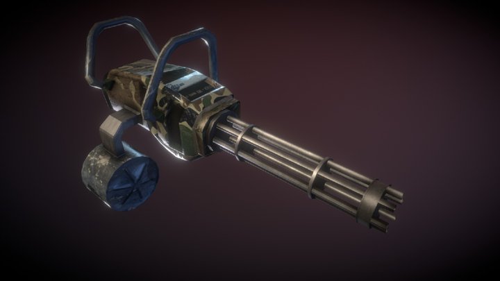 Minigun WIP 3D Model