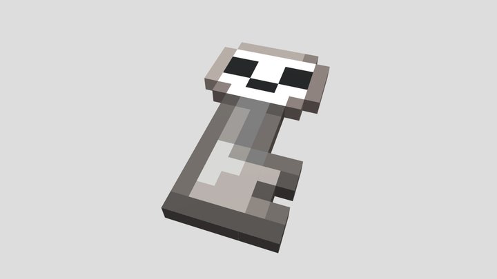 Doors Voxel Skeleton Key (Recreation) 3D Model