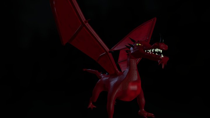 Red Dragon 3D Model