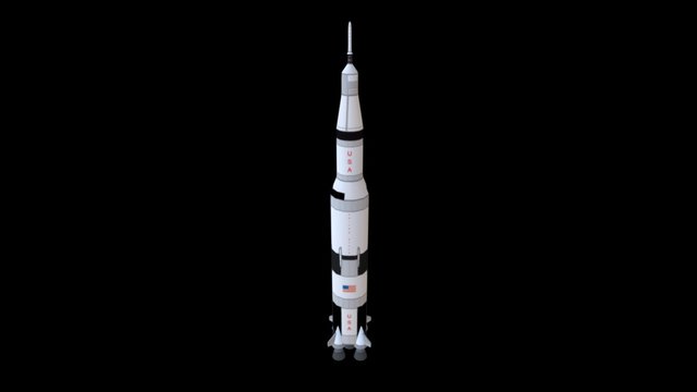 Saturn V 3D Model