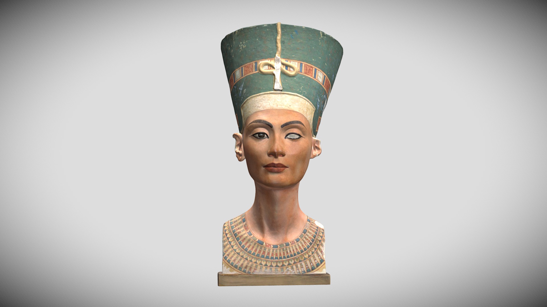 Nefertiti bust replica at Bolton Museum - 3D model by frontrowlive ...