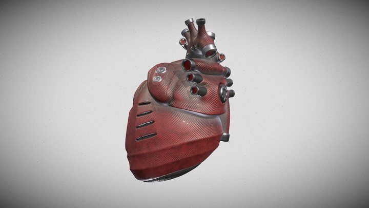 Mechanical Heart 3D Model