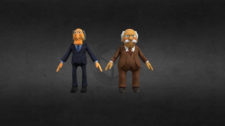 Statler And Waldorf 3D Model