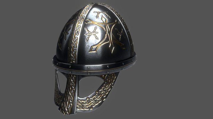 Viking Spangenhelm 3D Model