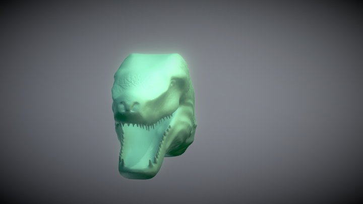 Dinosaur Head 3D Model