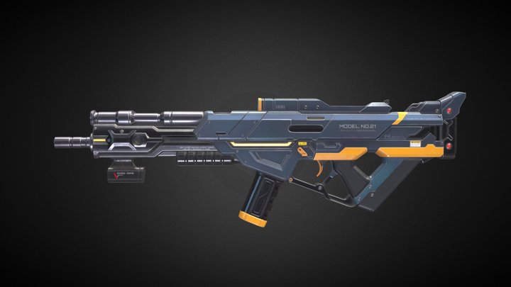 Futuristic_Gun 3D Model