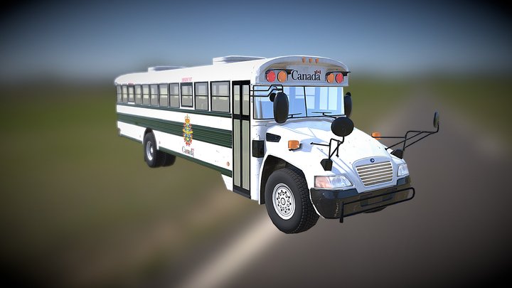 Canadian Bus Final 3D Model