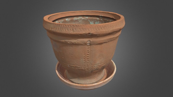 Clay flower Pot 3D Model
