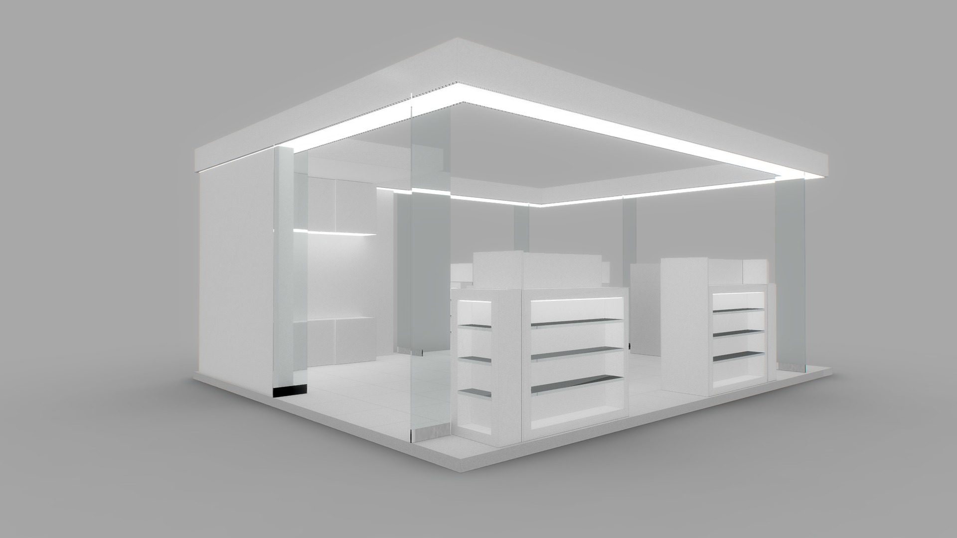 3D model Shop - This is a 3D model of the Shop. The 3D model is about engineering drawing.